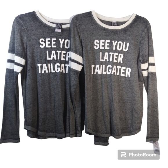 Modern Lux “See You Later Tailgater” Long Sleeve Graphic T-Shirt Size L/XL 2 pcs - Picture 1 of 8